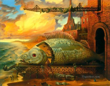 Surrealism Painting - modern contemporary 29 surrealism fish